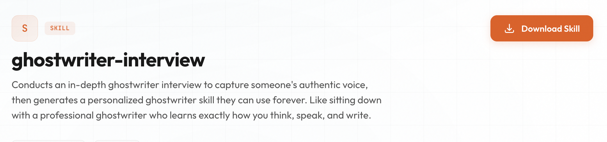 Ghostwriter Interview